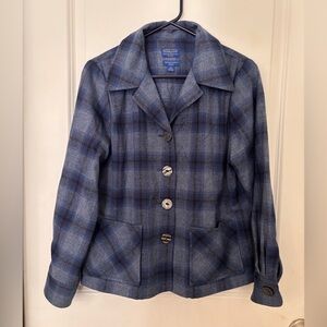 Pendleton 49’er Womens Jacket Inspired By Archives Size M Pe Blue Plaid Read